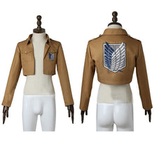 Load image into Gallery viewer, Anime Attack On Titan Costume Eren Jaeger Scout Regiment Cosplay Full Outfits with Cloak for Men