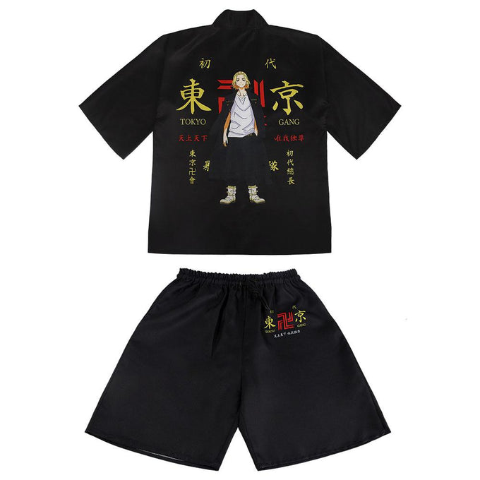 Tokyo Revengers Costume Sano Manjiro Ryuguji Ken Costume Kimono Set For Men and Kids