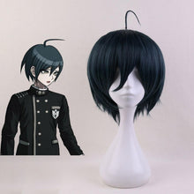Load image into Gallery viewer, Danganronpa Costume Saihara Shuichi Cosplay Wig Heat Resistant Sythentic Hair 