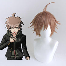 Load image into Gallery viewer, Danganronpa Costume Naegi Makoto Cosplay Wig Heat Resistant Sythentic Hair