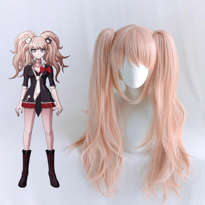 Danganronpa Costume Enoshima Junko Cosplay Wig Heat Resistant Sythentic Hair 