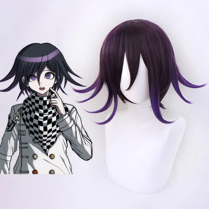 Danganronpa Costume Ouma Kokichi Cosplay Wig Heat Resistant Sythentic Hair