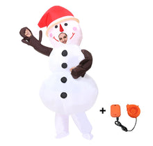 Load image into Gallery viewer, Inflatable Snowman Cosplay Costume Halloween Christmas Party For Adults