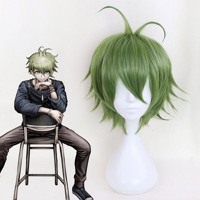 Danganronpa Costume Rantaro Amami Cosplay Wig Heat Resistant Sythentic Hair