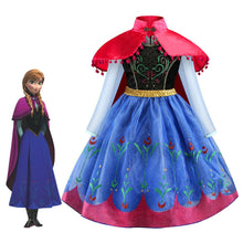 Load image into Gallery viewer, Kids Frozen Costume Princess Anna Cosplay Birthday or Party Dress With Accessories
