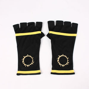 King of Fighters KOF Costume Kusanagi Kyo Cosplay Black Outfit with Gloves for Men and Kids