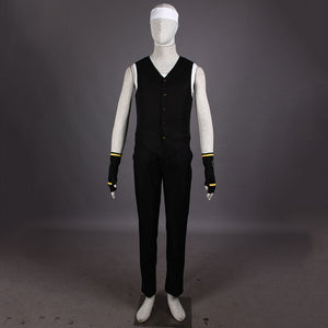 King of Fighters KOF Costume Kusanagi Kyo Cosplay Black Outfit with Gloves for Men and Kids