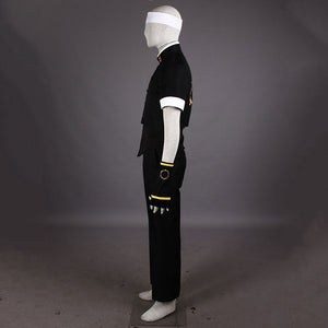 King of Fighters KOF Costume Kusanagi Kyo Cosplay Black Outfit with Gloves for Men and Kids