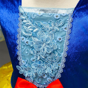 Snow White Costume Princess Costumes Puff Sleeve Dress With Accessories For Kids