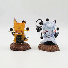 Load image into Gallery viewer, 10cm Naruto Figure Pikachu Cosplay Naruto Madara Sasuke Senju Hashirama Cute Figure Toys