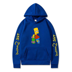 The Simpsons Printed Pullover Trainning Suit Hoodie Sweatshirt Unisex