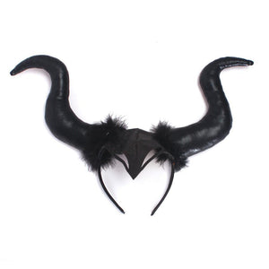 Maleficent Costume Evil Witch Cosplay Set With Wings and Horn Hat For Kids Halloween Party