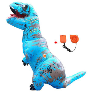 T Rex Costume Inflatable Dinosaur Cosplay Suit Halloween Dino Costume For Adults and Kids