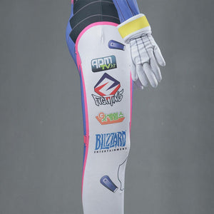 Overwatch DVA Stretchable Costume D.VA Cosplay Set For Women and Kids