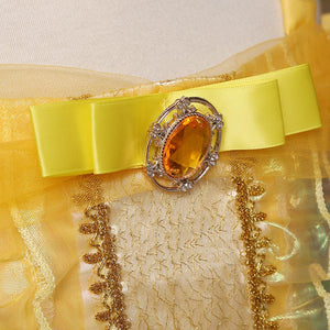 Kid's Beauty and the Beast Costume Princess Belle Costumes Yellow Dress With Accessories