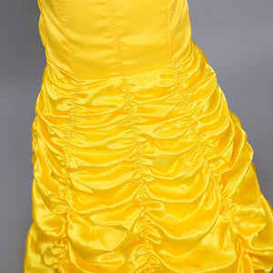 Kid's Beauty and the Beast Costume Princess Belle Costumes Yellow Dress With Accessories