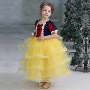 Princess Snow White Costume Generic Dress Up with Accessories for Girls Party