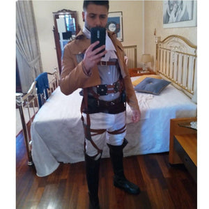 Attack On Titan Costume Eren Jaeger Cosplay Battle Full Set Costume