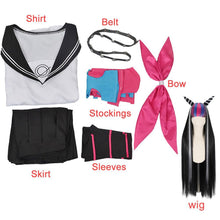 Load image into Gallery viewer, 7 PCS Danganronpa Costume Mioda Ibuki Cosplay Dress Set Sailor Suit With Wig