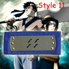 Load image into Gallery viewer, 18 Styles Naruto Kakashi Accessories Cosplay Costumes HeadBands