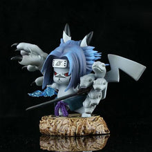 Load image into Gallery viewer, 10cm Naruto Figure Pikachu Cosplay Naruto Madara Sasuke Senju Hashirama Cute Figure Toys
