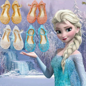 Kids Disney Frozen Snow White Costume Princess Elsa Anna Cosplay Shoes