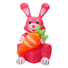 Load image into Gallery viewer, 1.8m Rabbit Easter Bunny with LED Lights Inflatable Toys for Outdoor Family Home Party Decoration Office Ornament