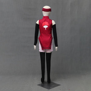 Naruto Uchiha Sarada Cosplay Set Halloween Custume