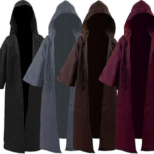 Star Wars Costume Jedi Knight Anakin Skywalker Cosplay Cloak Solid Color Robe For Unisex