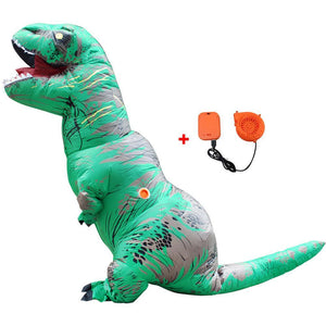T Rex Costume Inflatable Dinosaur Cosplay Suit Halloween Dino Costume For Adults and Kids