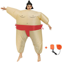 Load image into Gallery viewer, Inflatable Sumo Cosplay Costume Blow Up Suit Halloween Christmas Party For Adults and Kids