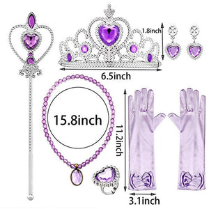 Kids Frozen Costume Princess Anna Cosplay Birthday or Party Dress With Accessories