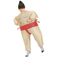 Load image into Gallery viewer, Inflatable Sumo Cosplay Costume Blow Up Suit Halloween Christmas Party For Adults and Kids