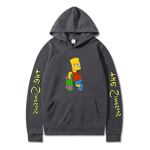 The Simpsons Printed Pullover Trainning Suit Hoodie Sweatshirt Unisex
