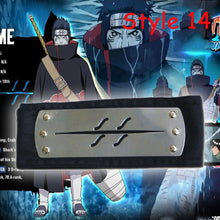 Load image into Gallery viewer, 18 Styles Naruto Kakashi Accessories Cosplay Costumes HeadBands