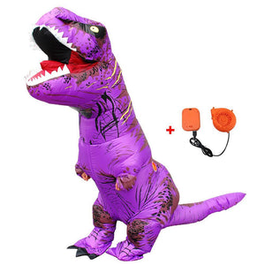 T Rex Costume Inflatable Dinosaur Cosplay Suit Halloween Dino Costume For Adults and Kids