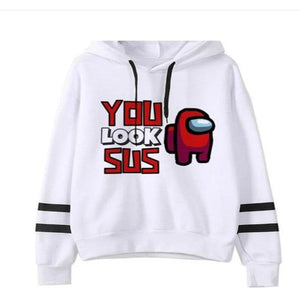 Game Among Us Printed Pullover Hoodie Sweatshirt Unisex