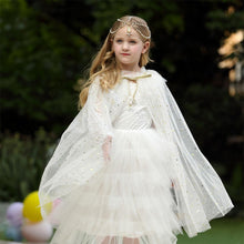 Load image into Gallery viewer, Kids Frozen Snow White Beauty and the Beast Costume Princess Elsa Anna Belle Cosplay Rainbow Capes Robe