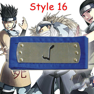 18 Styles Naruto Kakashi Accessories Cosplay Costumes HeadBands