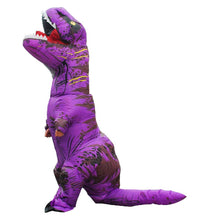 Load image into Gallery viewer, T Rex Costume Inflatable Dinosaur Cosplay Suit Halloween Dino Costume For Adults and Kids