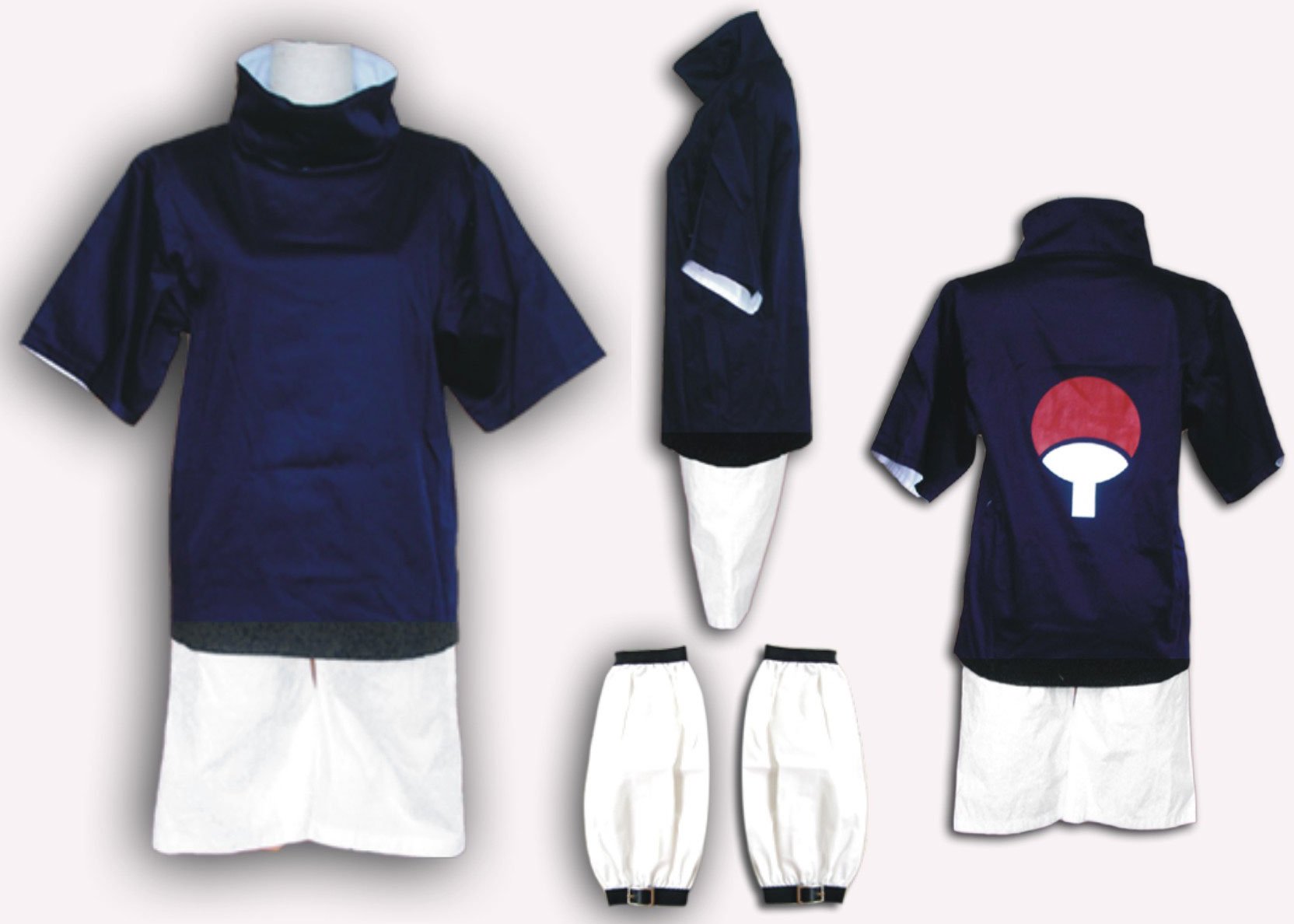 For Men and Children Anime Naruto Uchiha Sasuke Cosplay Whole Set