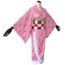 Load image into Gallery viewer, Demon Slayer Cosplay Sets Kamado Nezuko Costume Full Kimono Set