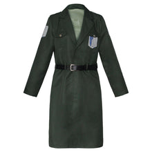 Load image into Gallery viewer, Unisex Attack On Titan Season 4 Costume Levi Eren Scout Regiment Cosplay Long Coat with Necklace