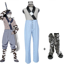 Load image into Gallery viewer, Men and Kids Naruto Shippuden Costume Momochi Zabuza Cosplay Sleeveless full Outfit With Shoes