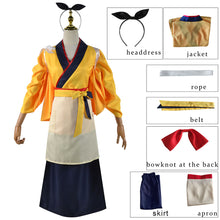 Load image into Gallery viewer, Lycoris Recoil Costumes Chisato Inoue Kurumi Nakahara Worker Cospaly Kimono Full Suits
