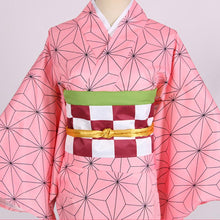 Load image into Gallery viewer, Demon Slayer Cosplay Sets Kamado Nezuko Costume Full Kimono Set