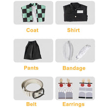 Load image into Gallery viewer, Unisex Demon Slayer Cosplay Sets Kamado Tanjirou Costume Full Set