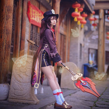 Load image into Gallery viewer, Genshin Impact Costume HuTao Cosplay Full Set Halloween Costume For Women