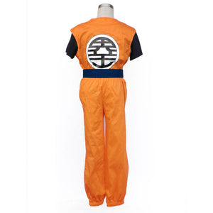 Dragon Ball Costume Son Goku Trainning Orange Suit Chinese 'Turtle' Letter Cosplay Suit for Men and Kids