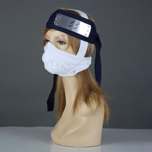 Load image into Gallery viewer, Men and Kids Naruto Shippuden Costume Momochi Zabuza Cosplay Navy full Outfit With Shoes
